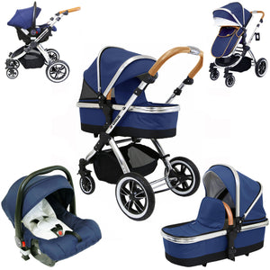(x3 Units) 3 in 1 iVogue Pram System - Limited Edition Royal Blue (With Carseat)