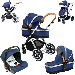 (x3 Units) 3 in 1 iVogue Pram System - Limited Edition Royal Blue (With Carseat)