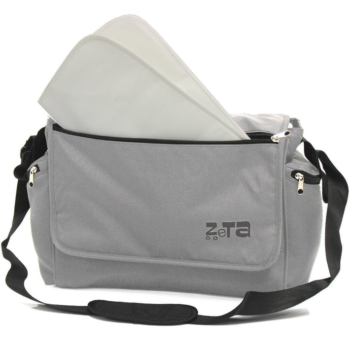 (x12 Units) Luxury Bag & Changing Mat - Grey