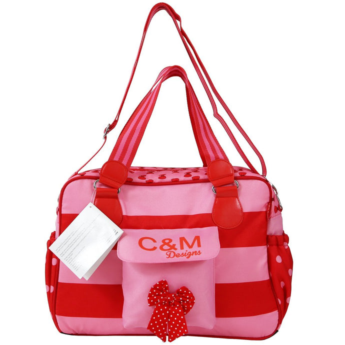 (x12 Units) i-Safe Luxury Changing Bag - Bow Dots